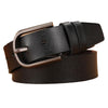 Dandali 120cm Men Rubberized Pin Buckle Belt Casual Vintage Waistband, Model: Style 3(Black)