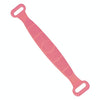 Silicone Massage Pull Strap Bath Brush Powerful Exfoliating Rubbing Bath Artifact (Pink)