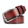 Dandali L8023 Men Casual Antique Pin Buckle Leather Belt Waistband, Length: 110-125cm (Brown)
