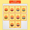 Children Simulation Wooden Pretend Play Puzzle Food Matching Toys, Style: Hamburger