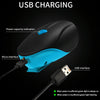 USB Charging Bike LED Riding Light, Charging 3 Hours with Horn(Blue)