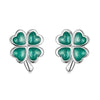 S925 Sterling Silver Four Leaf Clover Ear Studs Women Earrings