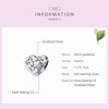 S925 Sterling Silver Heart-shaped Retro Pattern Loose Beads DIY Bracelet Jewelry Accessories
