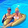 Water Fun Inflatable Diamond Ring Shaped Pool Lounge Swimming Ring Floating Raft Floats, Size: 140*120cm