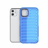 For iPhone 11 High Transparency TPU Hybrid PC Airbag Phone Case(Transparent Blue)