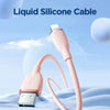 JOYROOM SA29-AL3 3A USB to 8 Pin Liquid Silicone Fast Charging Data Cable, Length: 1.2m(Pink)