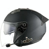 KUQIBAO Motorcycle Smart Bluetooth Sun Protection Double Lens Safety Helmet, Size: M(Matte Black+Black Tail)
