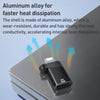 ADS-616B 8 Pin Male to USB-C/Type-C Female OTG Adapter(Gun Grey)