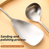 304 Stainless Steel Walnut Handle Cooking Tools Home Restaurant Kitchen Gadgets, Style: Frying Spatula