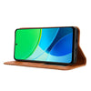 For vivo Y19s 4G Magnetic Buckle Retro Texture Leather Phone Case(Brown)