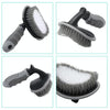 12 PCS / Set Car Wash Tool Brush Car Tires Brush Double Strand Wheel Brush(Gray)