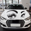 D-821 Beauty Eyes Pattern Car Modified Decorative Sticker(Black)