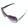 Retro UV400 UV Protection PC Frame AC Lens Sunglasses(Transparent black)
