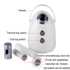 Hot & Cold Aromatherapy Face Steamer Spray Moisturizer CN Plug(White Purple)