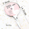 Mini Handle Vanity Mirror Portable Hand-held Vanity Mirror, Random Pattern Delivery