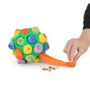 Dog Sniffing Ball, Treat Puzzle Toy, Fleece & TPR Rubber (White, Yellow, Orange, Green)