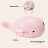 Suspension Ball Electric Fan Toy Children Fun Ocean Whale Suspension Blowing Ball Toy(Blue)