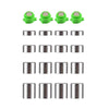 For PS4 20pcs /Set Gamepad Metal Buttons Mushroom Head Magnetic Base Cross Keys Accessory Set