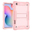 For Samsung Galaxy Tab S6 Lite Silicone + PC Shockproof Protective Case with Holder(Rose Gold)