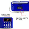 L-218AM  MP3 Radio Speaker Player Support TF Card USB with LED Flashlight Function(Black)