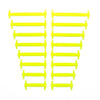 16 PCS / Set Running No Tie Shoelaces Fashion Unisex Athletic Elastic Silicone ShoeLaces(Yellow)