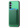 For Samsung Galaxy A16 Retro Magsafe Card Bag PU Back Cover Phone Case(Green)