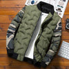 Men Jacket Winter Down Cotton Jacket Camouflage Baseball Jacket, Size: 4XL(Green)