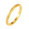 Three Lifetimes Titanium Steel Couple Rings Very Fine Frosted Ring, Size: US Size 9(Golden)