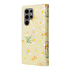For Samsung Galaxy S25 Ultra 5G Bronzing Painting RFID Leather Phone Case(Yellow Daisy)