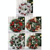 23cm Christmas Decoration Handmade Garland Wreath Door Hanging Window Props, Specification: Three Flowers