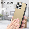 For iPhone 12 Pro Max Twill Fabric Leather Skin Back Phone Case(Khaki)