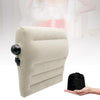 Breathe Inflatable Lumbar Pillow Portable Travel Flocking Pillow Chair Back Support