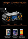 ZNB02 QC3.0 Fast Charge Car Charger Dual USB Car Cigarette Lighter(Orange Light)