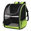 Breathable Pet Backpack Carrier, Green - Cats & Small Dogs