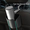 Car Back Seat Hook Trash Rubbish Garbage Can Mobile Phone Holder Storage Box (Brown)