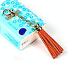 LS01 Tassel Zinc Alloy Keychain Car Hanging Bag Pendant (Orange)