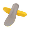 Shock Absorption Thickening Slow Rebound Soft and Comfortable Wicking Insole, Size:M(Yellow Bottom Suede Gray)