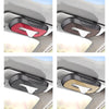 Car Sun Visor Hanging Sunroof Seat Back Tissue Box, Color: Suede Dark Gray