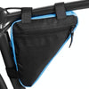 Large Capacity Bicycle Saddle Bag Outdoor Riding Triangle Toolkit(Black And Blue)