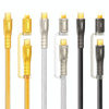 REMAX RC-C165 Prime 1.2m 60W Type-C to Type-C + 8 Pin Braided Fast Charging Cable(Silver)