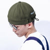 Autumn and Winter Drawstring Dome Hip Hop Hat without Eaves, Size:One Size(Army Green)