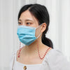 Necklace Personalized Handmade Crystal Bead Chain Mask Anti-Lost Lanyard Glasses Chain(Blue)
