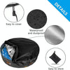 Foldable Round Sunscreen Dustproof Swimming Pool Cover, Specification: Black+Silver 122x30cm