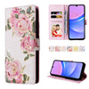 For Samsung Galaxy A16 5G Bronzing Painting RFID Leather Phone Case(Rose Flower)