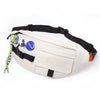 Multifunctional Chest Bag Shoulder Messenger Bag, Model: White+Badge+Lanyard