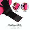 For Smart Phones Below 6.0 inch Zipper Double Pocket Multi Function Sports Arm Bag with Earphone Hole(Black)