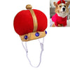 Red Velvet Pet Crown, Large | Dogs & Cats | Adjustable