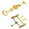 VC Stainless Steel Butterfly Pin Buckle Watch Accessories, Style: 14mm Buckle(Gold)
