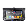 For Volkswagen Q3300KT 7-inch 2+32G Car Multimedia Player Navigation Bluetooth Reversing Integrated Machine Android 10.0, Style:Standard+12Lights Camera