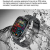 TK16 2.04 inch LCD Screen Silicone Strap Smart Watch Supports Health Monitoring(Black)